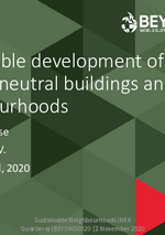 Sustainable development of climate -neutral buildings and neighbourhoods